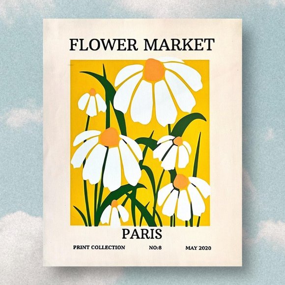 Flower Market Paris canvas poster, BRAND NEW - Picture 1 of 1